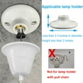 thumbnail image 7 of Kiven Glass Pendant Light with E26 Screw-in Adapter, Exposed Ceiling Light to Pendant, Converts Bulb Socket to Pendant Light, Adjustable Height Renter-friendly Pendant Lighting TB1267, 7 of 7