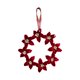 thumbnail image 2 of Adorno de árbol de Navidad Vino, collar rojo de libélula de alce en bandos | 5,1"x5,1" Poliéster | Costuras duraderas, textura 3D, accesorio de decoración para fiestas en casa, 2 of 6