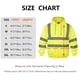 thumbnail image 5 of Sudadera con capucha de seguridad wefeyuv ANSI clase 3 de alta visibilidad amarilla M, 5 of 7