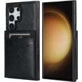 thumbnail image 3 of REQO for Samsung Galaxy S24 Ultra Case Wallet with Credit Card Holder, Flip Premium Leather Magnetic Clasp Kickstand Heavy Duty Protective Cover for Samsung Galaxy S24 Ultra 6.8" (Black), 3 of 7