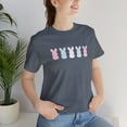 thumbnail image 2 of Easter Bunny Coquette tshirt, Spring Rabbit lovers shirt, Easter Gift, 2 of 2