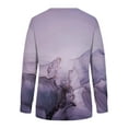 thumbnail image 3 of Womens Tops Long Sleeve Long Sleeve Casual Tops for Women Fashion Printed T-shirt Long Sleeves Blouse Round Neck Tops Sweatshirt, 3 of 4