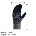 1PC Gloves Black Polyester Men Gloves With Fleece Cold Proof Warm