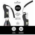thumbnail image 4 of Tire-bouchon, Ouvre-Bouteille avec Coupe-Fil Intégré, Noir & Chrome, 4 of 5