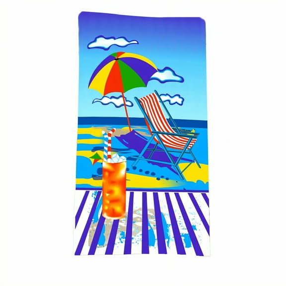 AUQ Beach Towels,Broad Coverage Range Microfiber Beach Towel,Unwrinkled Finish Personalized Beach Towels for Kids,Style1,28"x56"