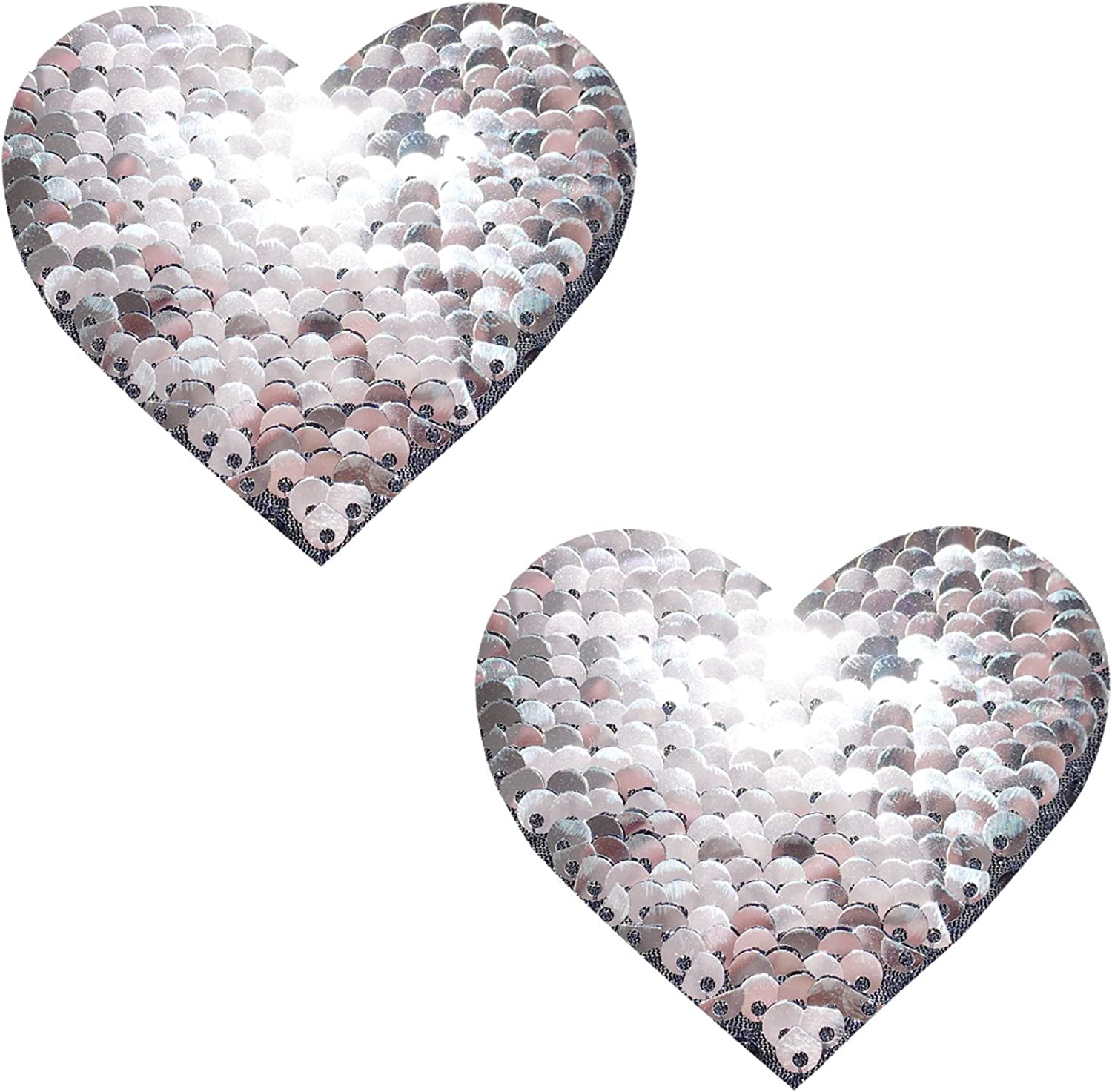 Shiny & Matte Flip Sequin Heart Nipple Pasties – Betty's Divine