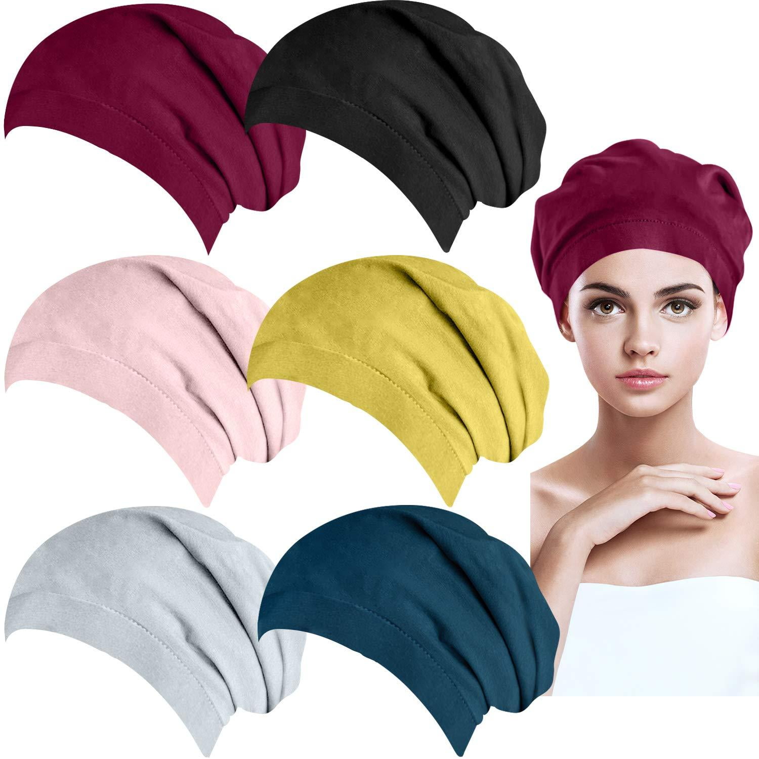 BQTQ 6 Pieces Satin Lined Sleeping Cap 