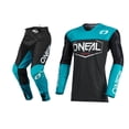 thumbnail image 1 of Oneal Mayhem-Lite Hexx Black/Teal Motocross Dirt bike Offroad MX Jersey Pants Combo Package Riding Gear Set Jersey, 1 of 6