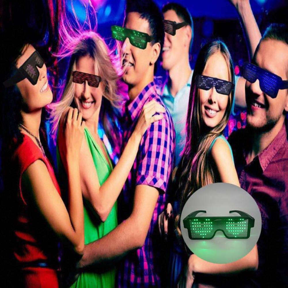 LED Glasses, 6 Color Light Up Glasses Shutter Shades Glow Sticks Glasses Led Party Sunglasses Adult Kids New Years Eve Glow In Dark Party Supplies Favors Birthday Neon Party Glow Toys - image 4 of 7