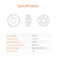 thumbnail image 3 of Sensor De Fugas Sensor de fuga Zigbee Alarma Zigbee Sensor de agua sin baterías para Apple HomeKit Ehuebsd Para estrenar, 3 of 8
