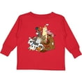 thumbnail image 3 of Inktastic Happy Farm Animals Boys or Girls Long Sleeve Toddler T-Shirt, 3 of 5