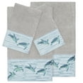 thumbnail image 2 of Authentic Hotel and Spa  Turkish Cotton Turtles Embroidered Light Grey 4-piece Towel Set, 2 of 5