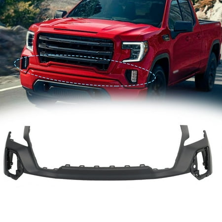 Fit For Chevy Silverado Sierra 1500 2019-2021 NEW Front Upper Bumper Cover Plastic 84542582