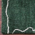 thumbnail image 5 of Rugsotic Carpets Handmade Rugs Hand Knotted Loom Rectangle 5'x8' Dark Green White Silk Mix for Indoor Use, 5 of 5