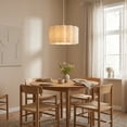 thumbnail image 5 of LittleGlovo Retro Atmosphere CreamFabric Chandelier Wabi-sabi Home decor Pendant Light, 5 of 16