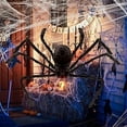 thumbnail image 5 of Wangbujianwang Halloween Decorations Giant Spider,  49 Ft Fake Halloween Decor Spiders Large, Furry Spiders for Outdoor Indoor Yard Home Costumes Party House Décor, 5 of 9