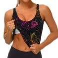 thumbnail image 4 of Lsque Butterfly Printed Women'S Sports Bra, Compression, Moisture Wicking, High-Impact Sports Bra For Women,Supportive sports bra-Small, 4 of 9