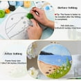 thumbnail image 4 of Needle Felting Kit, Felt Painting Kit for Beginners, Felt Painting Set with Wool, Needle Felting Pad, Felting Needles, Felting Wool, Decorative Frame,DIY Instructions，Used for Home Decoration, 4 of 7
