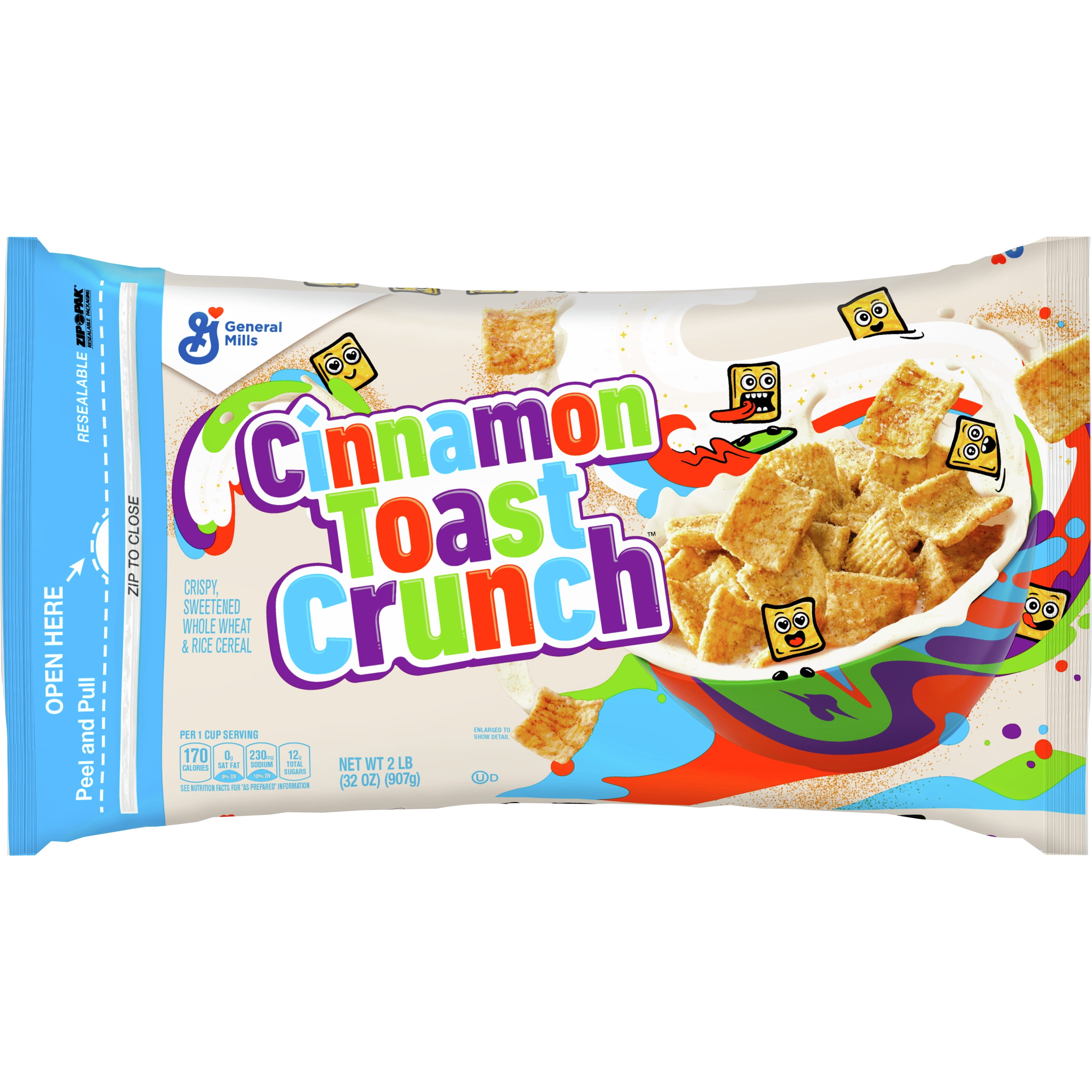 Original Cinnamon Toast Crunch Breakfast Cereal,32 OZ Cereal Bag