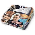 thumbnail image 3 of Tom Selleck Blanket Soft and Warm Lightweight Fluffy Throws Blankets Rug Carpet Gift for Beach Yoga Bedroom Living Room Decoration Sofa Camping Trip Dorm Decor All Season, 3 of 5
