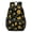 Sunflower Black Pattern-1, variant on Sunflower and Gingham Pink Pattern 17" Waterproof Oxford School Backpacks for Teens, S-Shape Padded Straps, for School, Travel, Hiking, Camping
