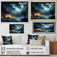 thumbnail image 4 of Designart "Electric Dance of the Storm II" Landscapes Floater Framed Canvas Print, 4 of 7