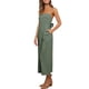 thumbnail image 2 of Txlixc Mono de verano para mujer Tirantes finos ajustables Cintura alta Pierna ancha Mono recortado Mamelucos con bolsillos Txlixc  Estilo de ocio, 2 of 3