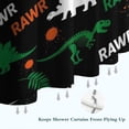 thumbnail image 6 of Black Rawr Dinosaur Skeleton Pattern Shower Curtain 84"x72" ,Bathroom Decorative Shower Curtains Set with 12 Hooks,Modern Waterproof Washable Shower Curtain, 6 of 6