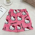 thumbnail image 1 of Sanrio-pantalones cortos de pijama de lana de Hello Kitty para mujer, shorts suaves informales para el hogar, Kawaii, Anime, dibujos animados, regalo de cumpleaños, 1 of 1