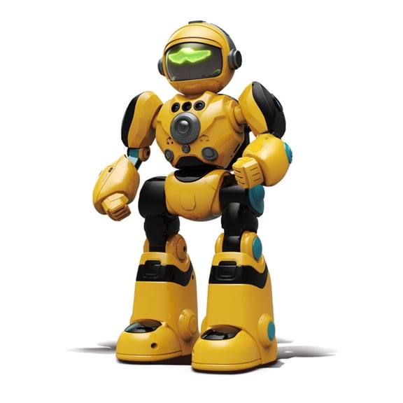 Bwiyojiz Educational Toys RC Robot Toy, Remote Control Gesture Sensing Dancing Programmable Rereading Smart, Home Gifts, Yellow