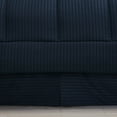 thumbnail image 3 of Dobby Stripe Bed in A Bag 8 Piece Comforter Sheet Bed Skirt Sham Set King - Navy, 3 of 5