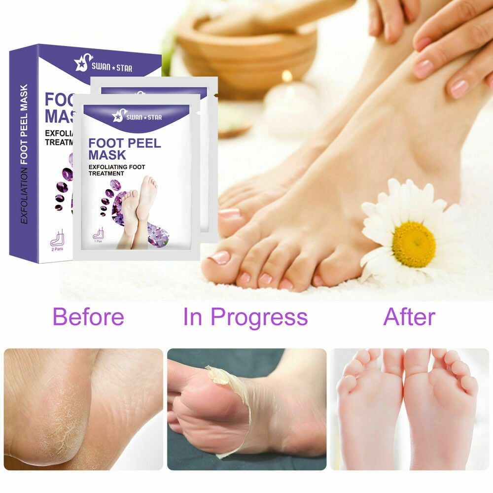 Swan Star 2 Pairs Exfoliating Foot Mask Baby Feet for Baby Soft Smooth Touch Feet - Walmart.com