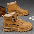 thumbnail image 2 of Men's Winter High Top Casual Boots, Side Zipper Warm Snow Boots, Non Slip Outdoor Walking Boots for Daily Wear, 2 of 3