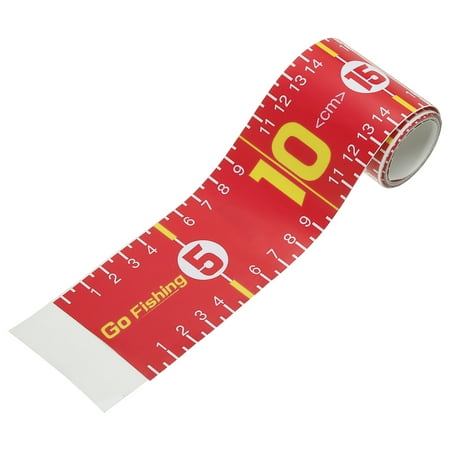 

Uxcell Adhesive Fish Ruler 51 Inch Fish Measure Tape Sticker Tape Waterproof for Fishing Boat Kayak Workbench Red