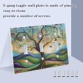 thumbnail image 4 of Dailycode Light Switch Plate Covers 3 Gang Wall Plate Plastics Outlet Covers for Kitchen Home Office Decor Vibrant Whimsical Tree, 4 of 8