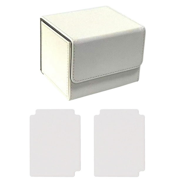 Caja de baraja de cartas coleccionables, juego de cartas de béisbol, cartas coleccionables duraderas blanco