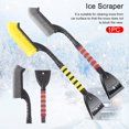 thumbnail image 2 of 25" Snow Brush with Detachable Ice Scraper, Multifution Durable Snow Brush,Household Car Windshield Snow Brush W/Comfortable Foam Grip for Cars(Red+Gray,2pcs), 2 of 8