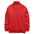 thumbnail image 3 of Stichou Womens Oversized Sweatshirt Mock Neck Sweatshirt Comfy Fleece Pullover Loose Button Down Long Sleeve Henley Shirts Red L, 3 of 7