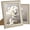 White&Gold, variant on Vintage 12x16 Picture Frame, Antique Gold Frames, 2 Pack