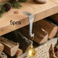 thumbnail image 6 of S SERENABLE 5Pcs Christmas Stockings Holder Fireplace Stocking Hanger Stocking Holders for Mantle for Hang Christmas Stockings Xmas Decor Style A, 6 of 8