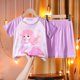 thumbnail image 1 of Conjunto de pijamas de Disney para niños, Pijama de verano de manga corta, ropa de dormir fina de dibujos animados, ropa de casa para niños grandes para niños y niñas, 16 130-140cm zhangyuxiang CONDUJO, 1 of 2