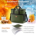 thumbnail image 4 of Bolsa Térmica Lifewit 40L/60 Latas Plegable Aislada Verde, 4 of 9