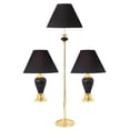 thumbnail image 2 of Burgundy Ceramic Table and Floor Lamp, Set of 3, 2 of 2