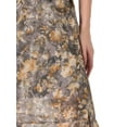 thumbnail image 5 of INSPIRE CHIC Women's Floral High Waist Flowy A-Line Split Ruffle Knee Length Skirts M Grey, 5 of 6