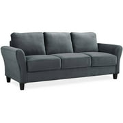 Alexa Rolled Arm Sofa Dark Grey