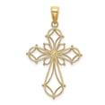 thumbnail image 4 of 14K Yellow Gold Detailed Cut-Out Shapes Fancy Filigree Cross Pendant, 4 of 4