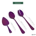 thumbnail image 2 of Elyon Tableware® 3-Piece Reflective Purple Stainless Steel Serving Sets, 2 of 5