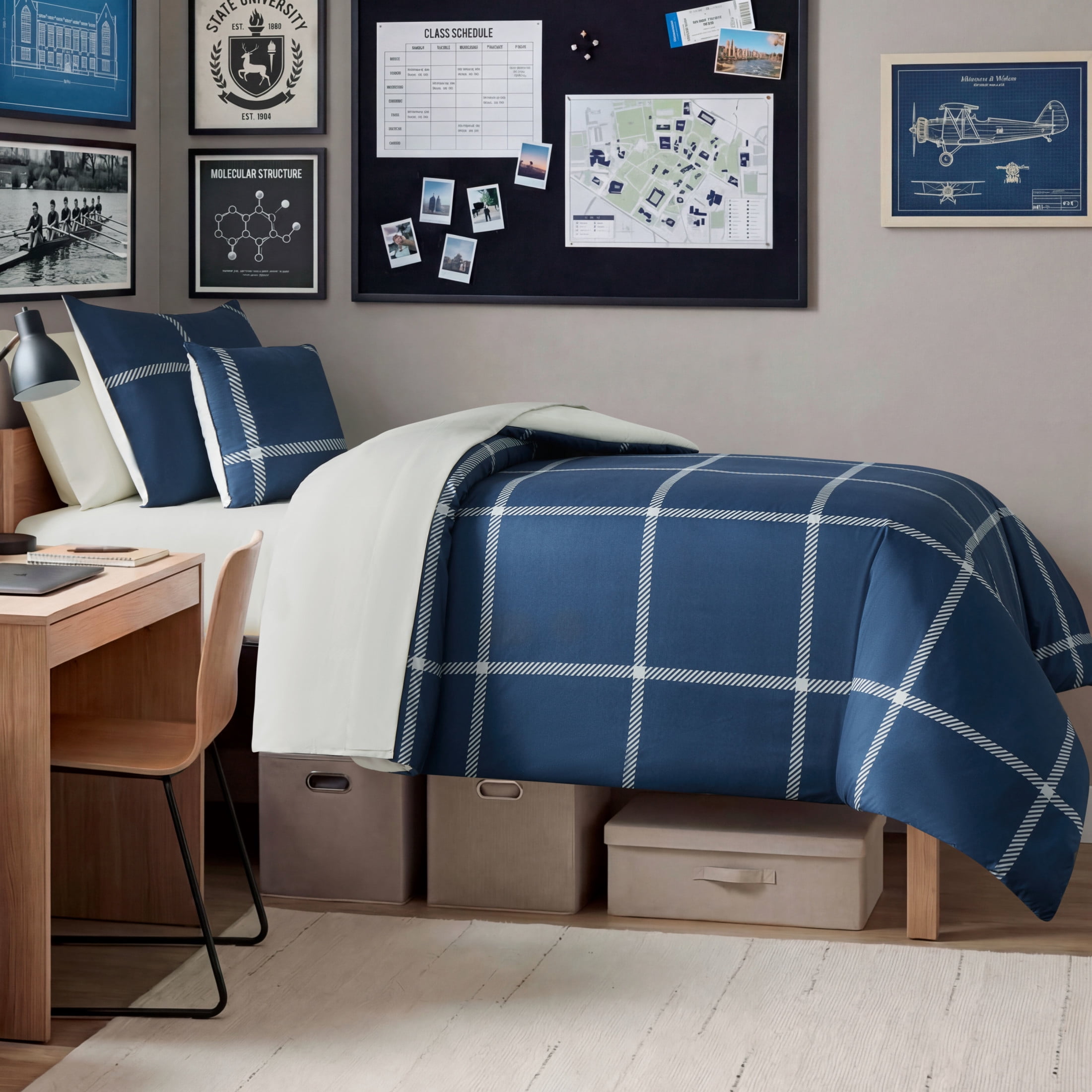 The Sheet Lab Window Pane Check Bed in a Bag