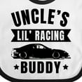 thumbnail image 4 of Inktastic Uncles Lil Racing Buddy Boys or Girls Baby Bib, 4 of 4