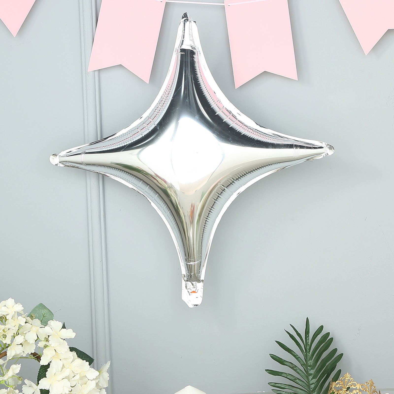 Efavormart 3 Pack 23" Silver Aluminum Foil Star Shape Balloon Wholesale